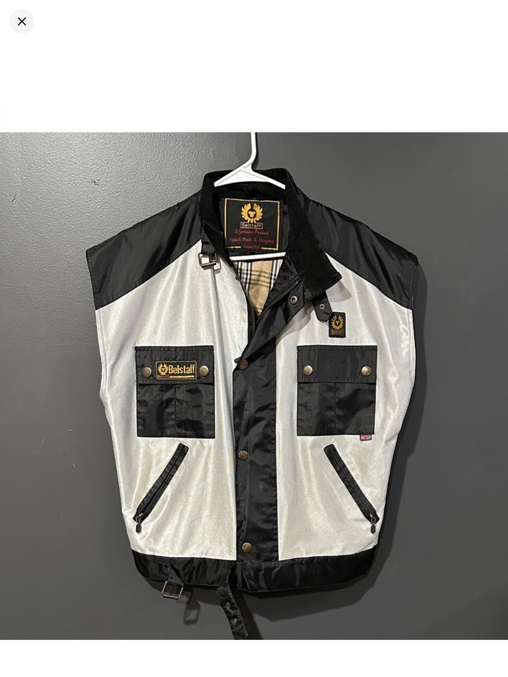 Belstaff Black and White Men's Vest